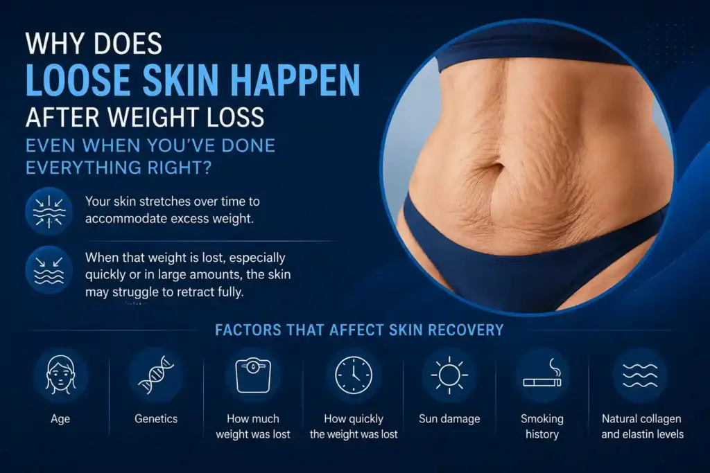 Why Does Loose Skin Happen After Weight Loss Even When You’ve Done Everything Right Worcestershire?