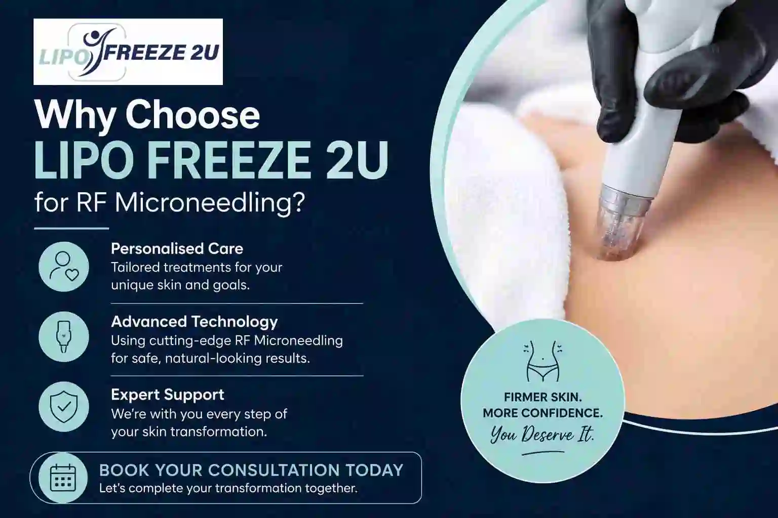Why Choose LIPO FREEZE 2U for RF Microneedling Worcestershire?